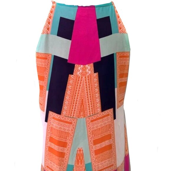 Brand New Emma & Michele Colourful Printed Maxi Dress - Picture 2 of 6